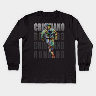 CR7 WPAP art Kids Long Sleeve T-Shirt